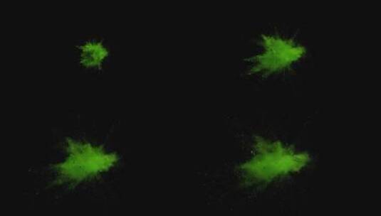 绿色调粉末爆炸慢动作 (6)高清在线视频素材下载