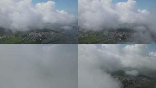云雾下的山地高清在线视频素材下载