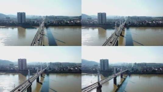 湖南衡山县衡山大桥高清在线视频素材下载
