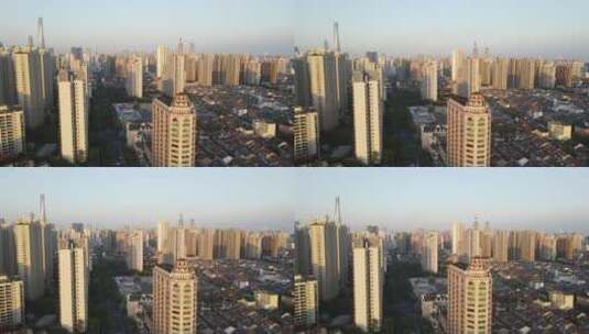 上海黄浦区淮海中路全景4K航拍高清在线视频素材下载
