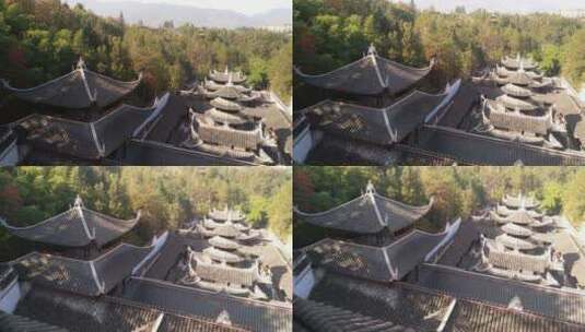 仿古建筑 湖北恩施景区土司城高清在线视频素材下载