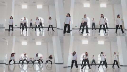 女大学生跳舞3高清在线视频素材下载