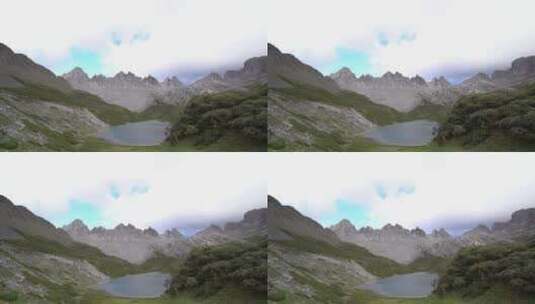 高山湖泊雪山高清在线视频素材下载