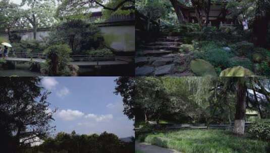 杭州西湖中山公园清行宫遗址4K视频素材高清在线视频素材下载