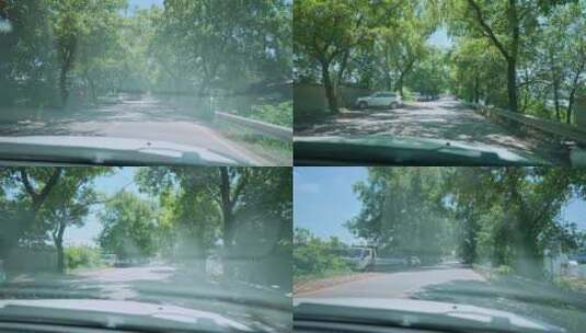 驾车道路风景行车视频行程记录高清在线视频素材下载