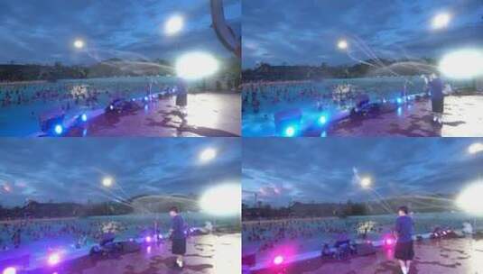 水上乐园冲浪游乐场欢乐世界欢乐谷高清在线视频素材下载