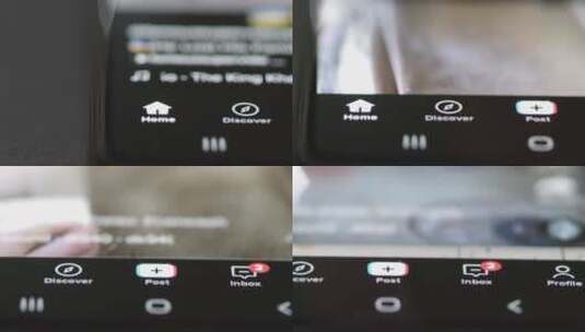 手指滚动热门话题特写高清在线视频素材下载