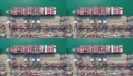 港口运输码头物流高清在线视频素材下载