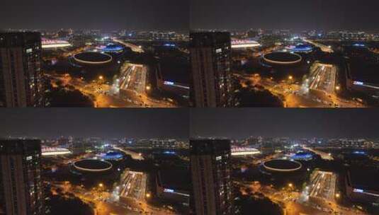 义乌航拍空镜高清在线视频素材下载