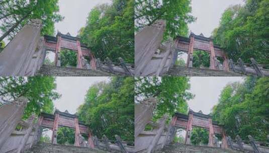 冲相寺寺庙古建筑空镜高清在线视频素材下载