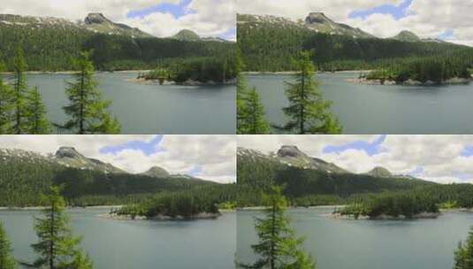 云和湖泊山景高清在线视频素材下载