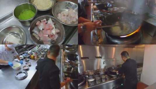 炒菜 厨师高清在线视频素材下载