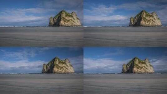 新西兰美丽的海滩高清在线视频素材下载