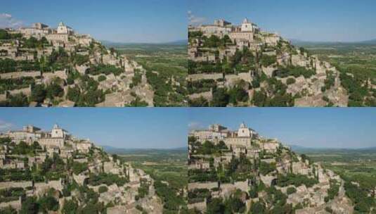 Gordes，Vucluse，Luberon；法国普罗旺斯高清在线视频素材下载