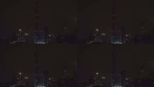 东方明珠 城市CBD 黄浦江 夜上海高清在线视频素材下载