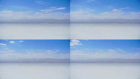 青海茶卡盐湖天空之镜延时摄影高清在线视频素材下载