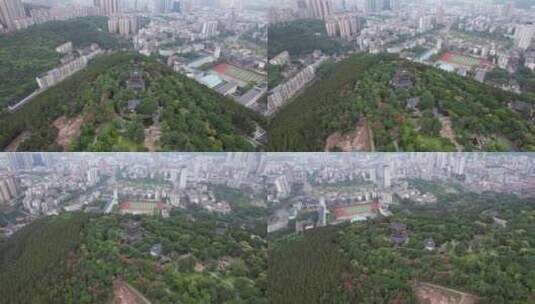 湖北荆门龙泉公园革命烈士陵园高清在线视频素材下载