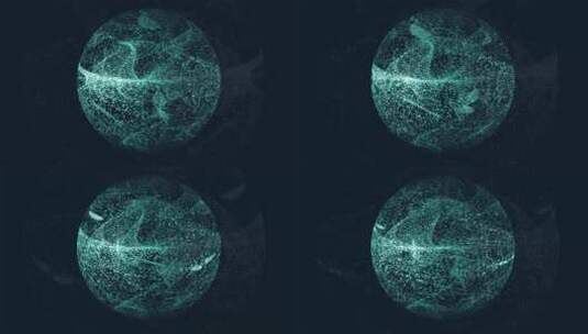 科技粒子球体高清在线视频素材下载