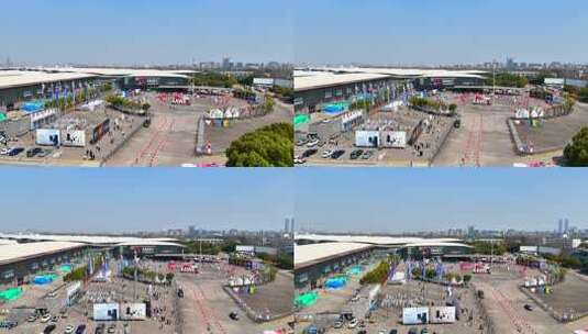 上海新国际博览中心高清在线视频素材下载