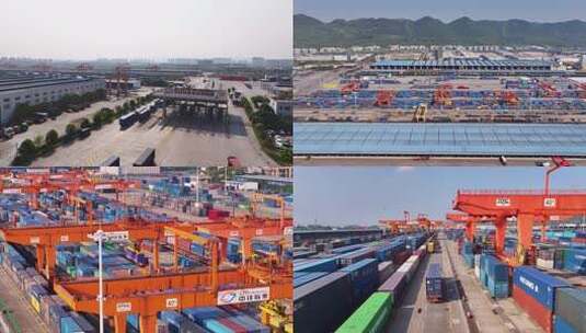 重庆西部物流园团结村站航拍延时4K高清在线视频素材下载