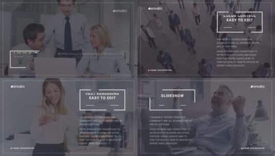 整洁商务企业幻灯片会议展示AE模板高清AE视频素材下载
