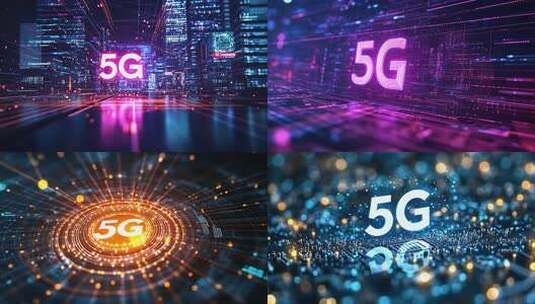 5G科技感数字背景画面高清在线视频素材下载