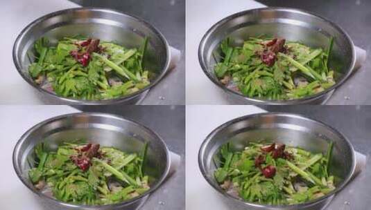葱姜香料腌制带鱼去腥 (8)高清在线视频素材下载