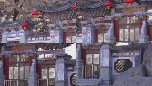 北京景区中华民族博物馆南区大门高清在线视频素材下载