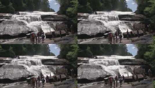 一个漂亮的瀑布高清在线视频素材下载