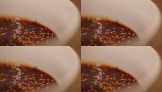 制作油泼辣子红油辣子蘸料高清在线视频素材下载