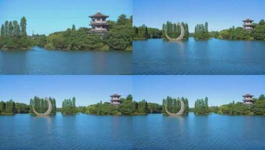 湖南衡阳南湖公园自然风光4k选编合集高清在线视频素材下载