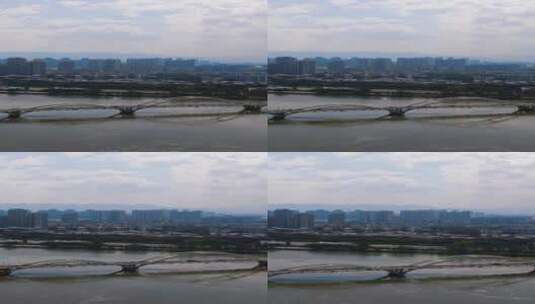 福州解放大桥交通竖屏航拍高清在线视频素材下载