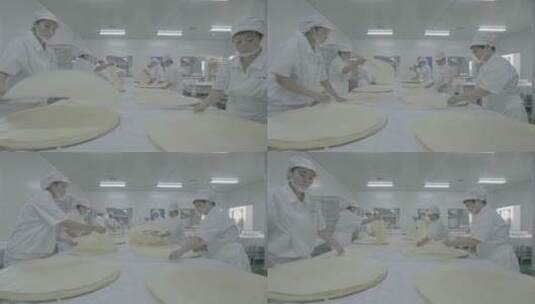 手工煎饼煎饼工厂高清在线视频素材下载
