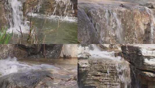 【镜头合集】泉水流水瀑布水流河流高清在线视频素材下载