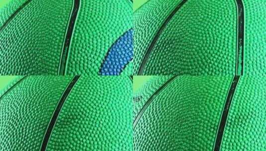 绿色篮球的质感高清在线视频素材下载