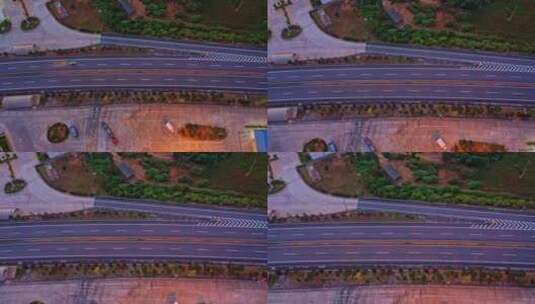 中国基建高速公路航拍高清在线视频素材下载