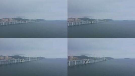 航拍大连跨海大桥高清在线视频素材下载