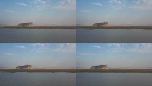 江西省九江市鄱阳湖鞋山航拍视频高清在线视频素材下载