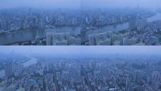 广州城市建筑景观环绕航拍高清在线视频素材下载