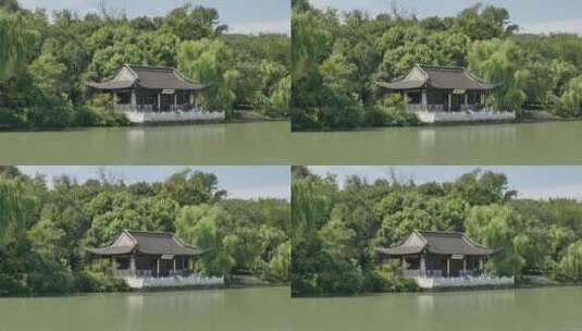扬州瘦西湖自然人文景观高清在线视频素材下载