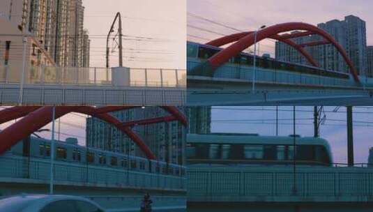 上海地铁三号线清水湾桥高清在线视频素材下载