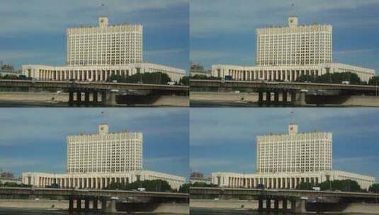 俄罗斯联邦政府办公大楼高清在线视频素材下载