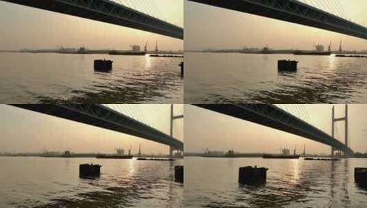 上海日落桥梁高清在线视频素材下载