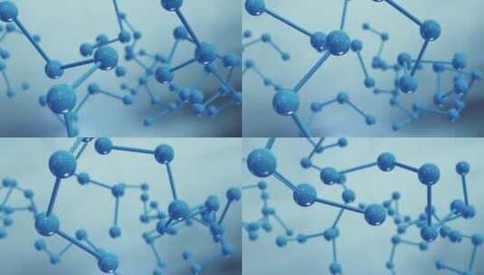 科学或医学教育的分子结构高清在线视频素材下载