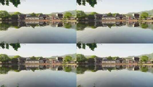 五一假期宏村南湖延时摄影高清在线视频素材下载