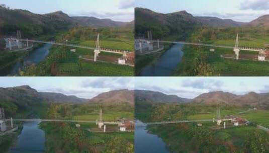 航拍印度尼西亚班图尔大桥高清在线视频素材下载