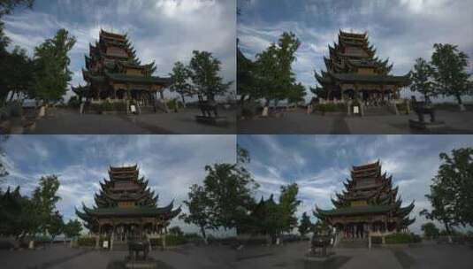 重庆鸿恩寺古建筑实拍高清在线视频素材下载