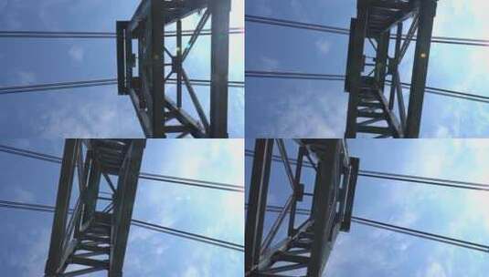 天空下的桥梁高清在线视频素材下载