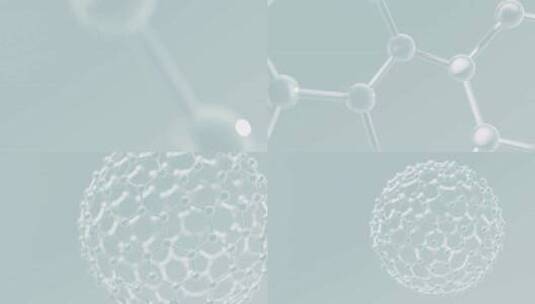 分子结构精华球三维高清在线视频素材下载