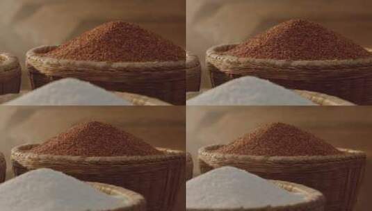 高粱水稻粮食丰收高清在线视频素材下载